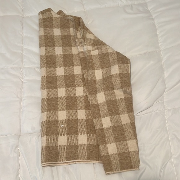 Women’s Buffalo plaid mock neck sweater- LARGE - Picture 2 of 8